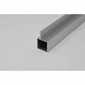 Eztube Extrusion for 1/4in Flush Panel  Silver, 72in L x 1in W x 1in H, QR Both Ends 100-120-6 QR